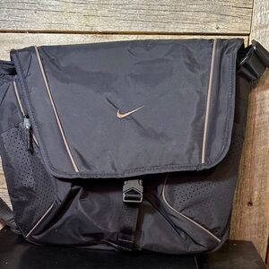Nike Black and Tan Messenger Bag
